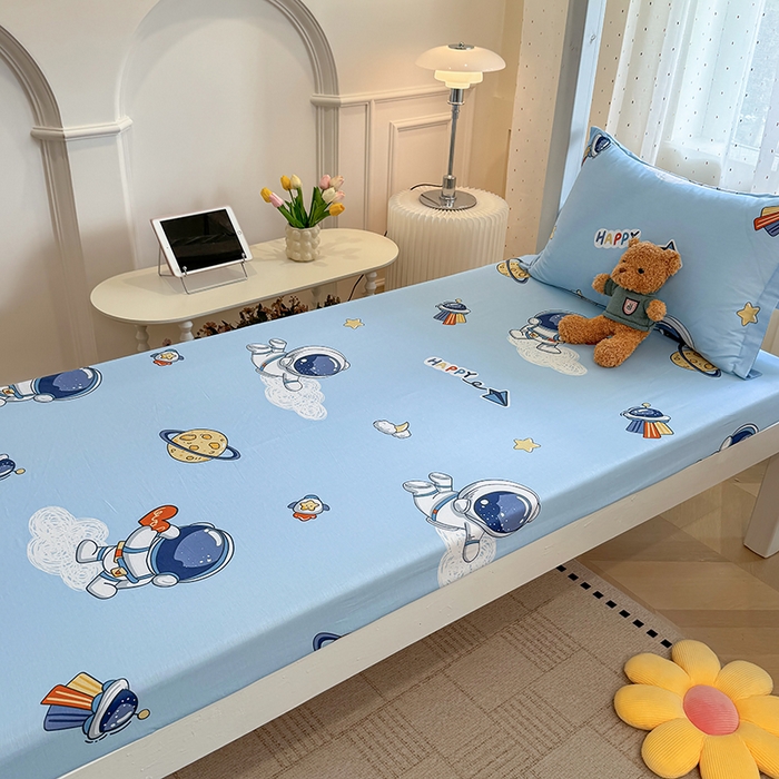 91家纺网 家纺一手货源 找家纺 壹贝家纺 2025新款学生季喷气全棉跑量宿舍三件套（提供买家秀） 太空奇遇