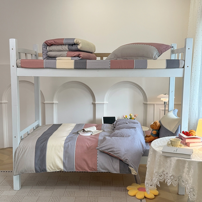 91家纺网 家纺一手货源 找家纺 壹贝家纺 2025新款学生季喷气全棉跑量宿舍三件套（提供买家秀） 致青春