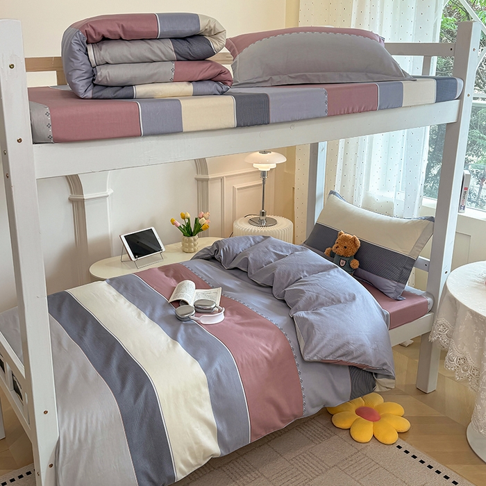 91家纺网 家纺一手货源 找家纺 壹贝家纺 2025新款学生季喷气全棉跑量宿舍三件套（提供买家秀） 致青春