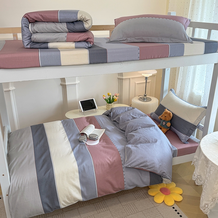 91家纺网 家纺一手货源 找家纺 壹贝家纺 2025新款学生季喷气全棉跑量宿舍三件套（提供买家秀） 致青春