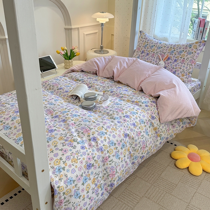 91家纺网 家纺一手货源 找家纺 壹贝家纺 2025新款学生季喷气全棉跑量宿舍三件套（提供买家秀） 小美满