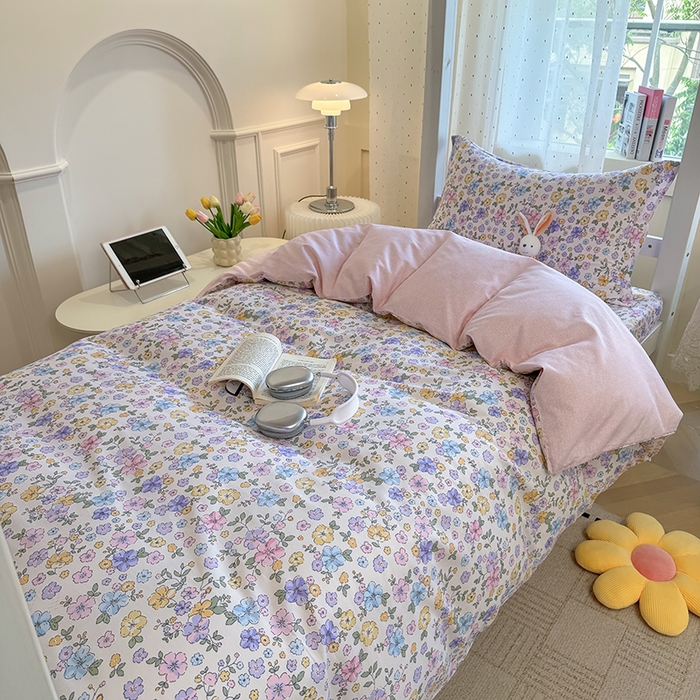 91家纺网 家纺一手货源 找家纺 壹贝家纺 2025新款学生季喷气全棉跑量宿舍三件套（提供买家秀） 小美满