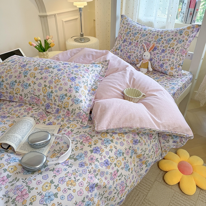 91家纺网 家纺一手货源 找家纺 壹贝家纺 2025新款学生季喷气全棉跑量宿舍三件套（提供买家秀） 小美满