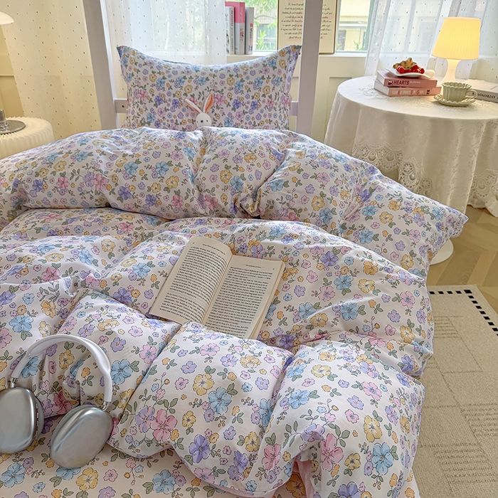 91家纺网 家纺一手货源 找家纺 壹贝家纺 2025新款学生季喷气全棉跑量宿舍三件套（提供买家秀） 小美满