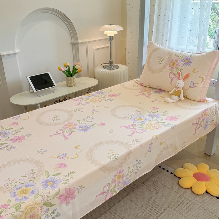 91家纺网 家纺一手货源 找家纺 壹贝家纺 2025新款学生季喷气全棉跑量宿舍三件套（提供买家秀） 新恰如初