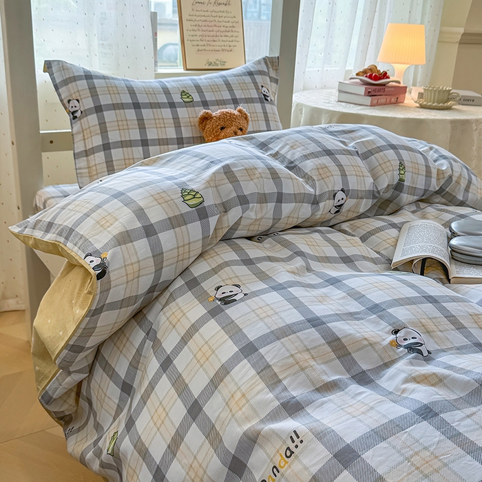 91家纺网 家纺一手货源 找家纺 壹贝家纺 2025新款学生季喷气全棉跑量宿舍三件套（提供买家秀） 竹林物语