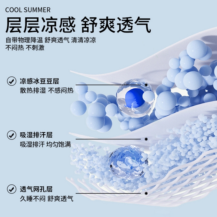 91家纺网 家纺一手货源 找家纺 莱家富 2025新款A类乙纶冰豆豆凉席冰丝席-练练熊系列 优雅灰