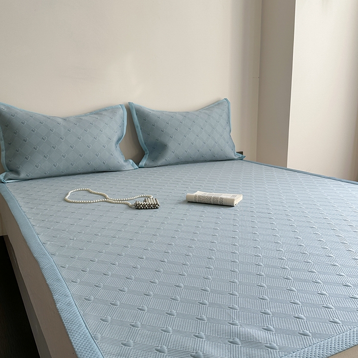 91家纺网 家纺一手货源 找家纺 （总）莱家富 2025新款凉席养生席冰丝席-爱豆系列