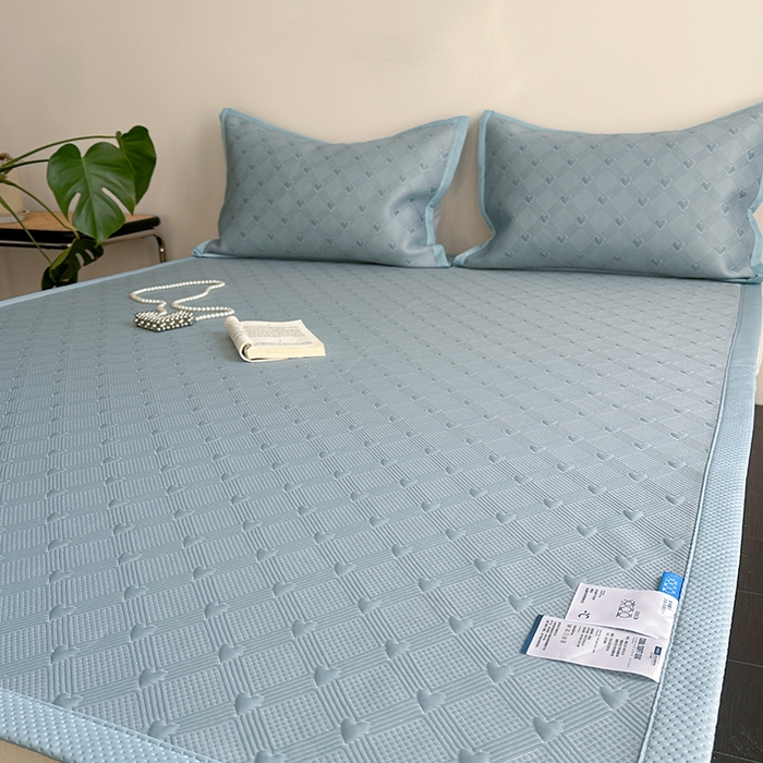 91家纺网 家纺一手货源 找家纺 （总）莱家富 2025新款凉席养生席冰丝席-爱豆系列