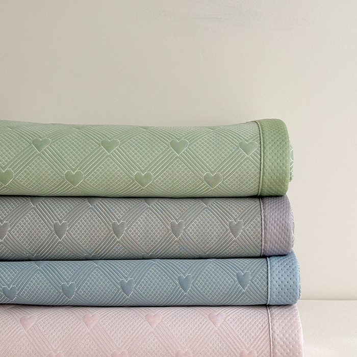 91家纺网 家纺一手货源 找家纺 （总）莱家富 2025新款凉席养生席冰丝席-爱豆系列