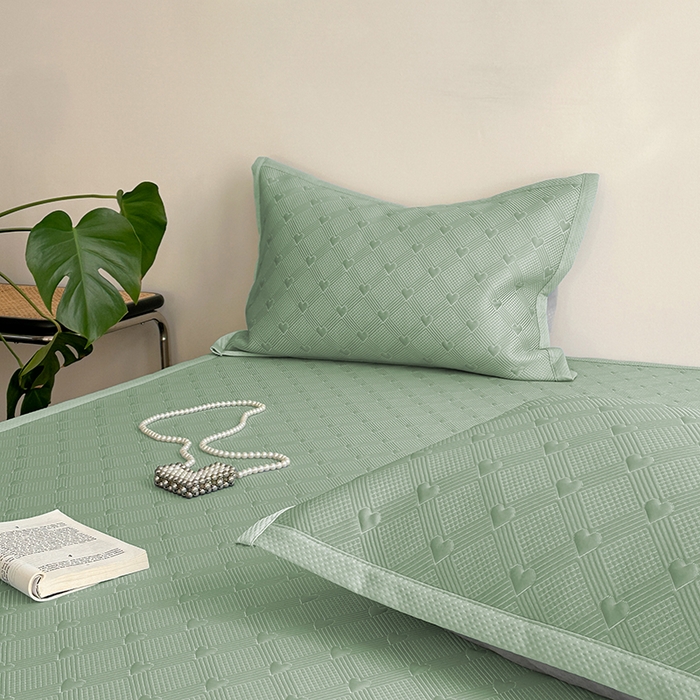 莱家富 2025新款凉席养生席冰丝席-爱豆系列 绿