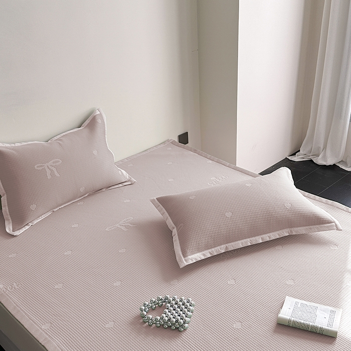 莱家富 2025新款凉席养生席冰丝席-甜梦系列 粉