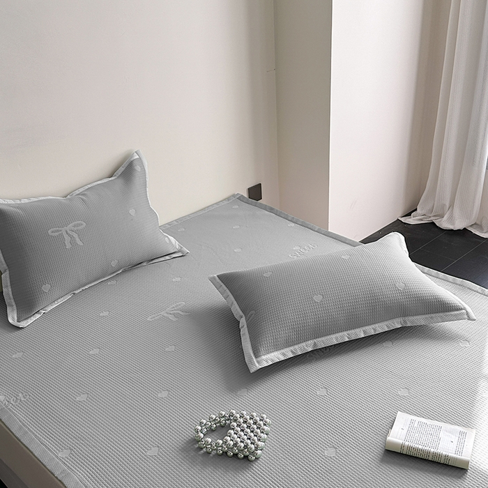 莱家富 2025新款凉席养生席冰丝席-甜梦系列 灰