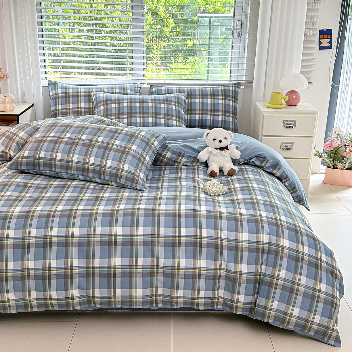 91家纺网 家纺一手货源 找家纺 （总）楠沐家纺 2025新款无印风亲肤柔软芦荟棉磨毛单被套