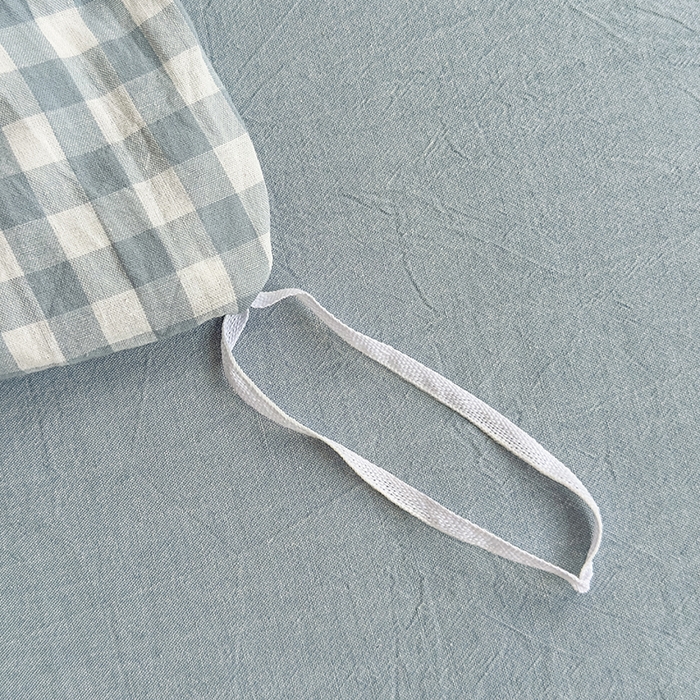 91家纺网 家纺一手货源 找家纺 菡宝 【不断货 预留5公分缩水】a类母婴级纯棉全棉色织水洗棉四件套 支持定制定做尺寸 蓝小格