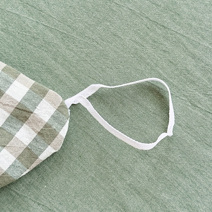 91家纺网 家纺一手货源 找家纺 菡宝 【不断货 预留5公分缩水】a类母婴级纯棉全棉色织水洗棉四件套 支持定制定做尺寸 绿小格