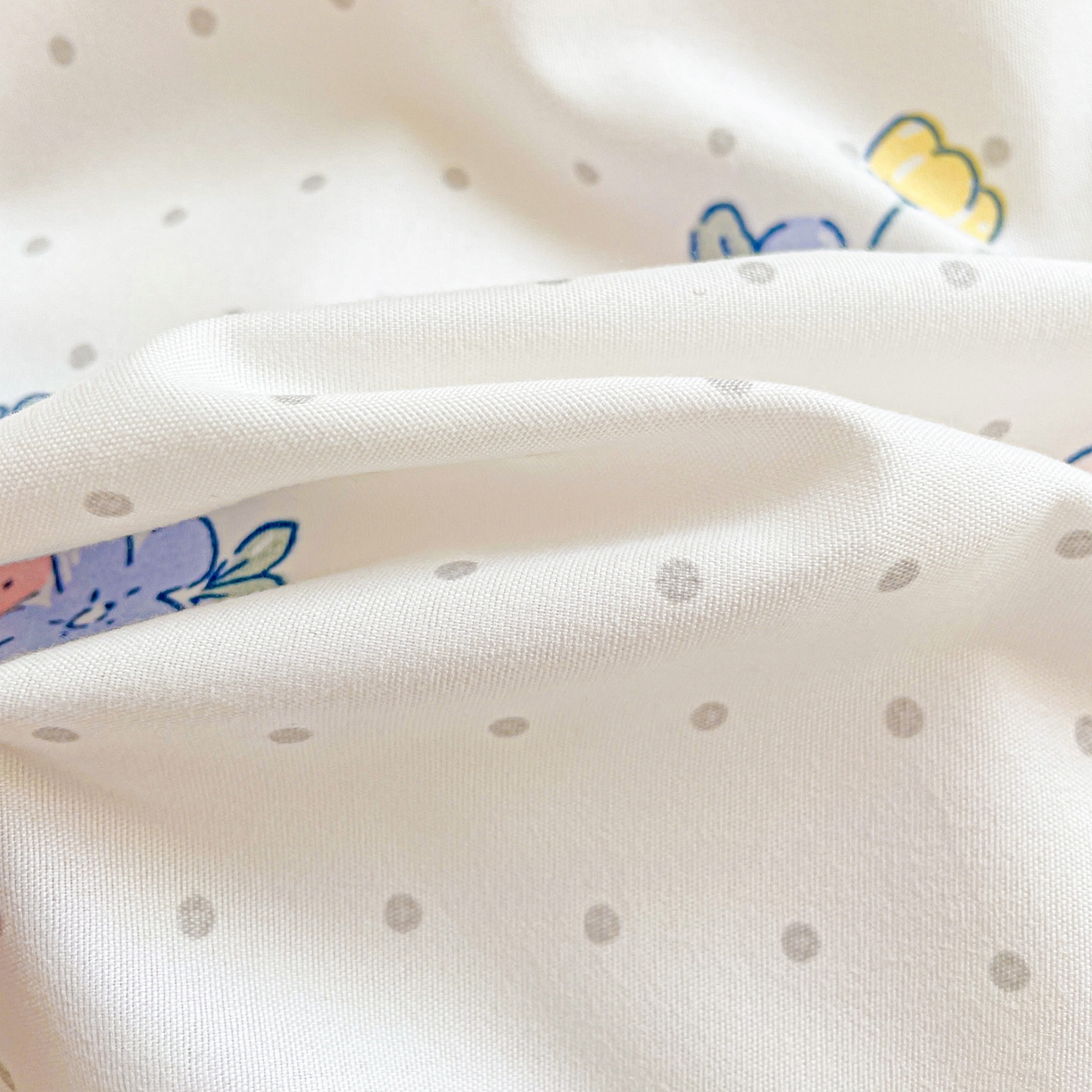 91家纺网 家纺一手货源 找家纺 楠沐家纺 2025新款芦荟棉印花学生宿舍上下铺四件套三件套 田园小兔