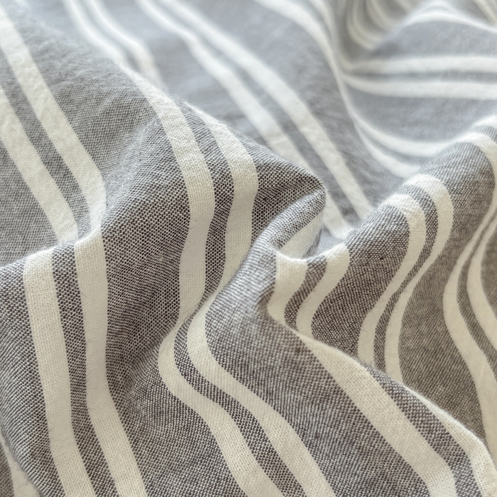 91家纺网 家纺一手货源 找家纺 菡宝 【不断货 预留5公分缩水】a类母婴级纯棉全棉色织水洗棉四件套 支持定制定做尺寸 牧野-绅士灰