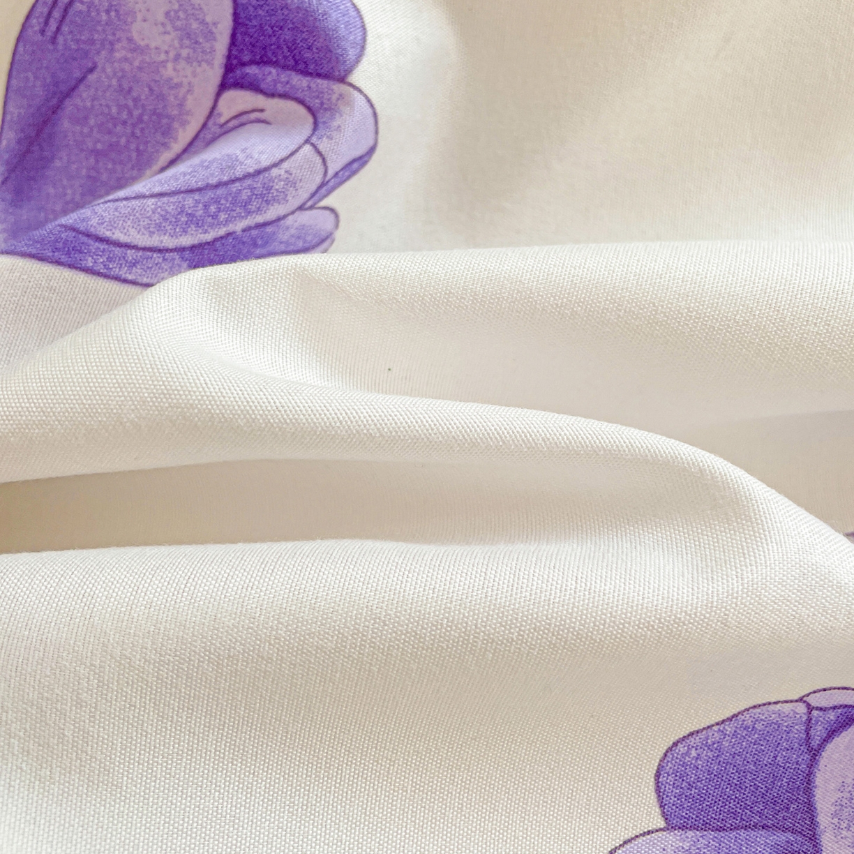 91家纺网 家纺一手货源 找家纺 楠沐家纺 2025新款芦荟棉印花学生宿舍上下铺四件套三件套 紫悦