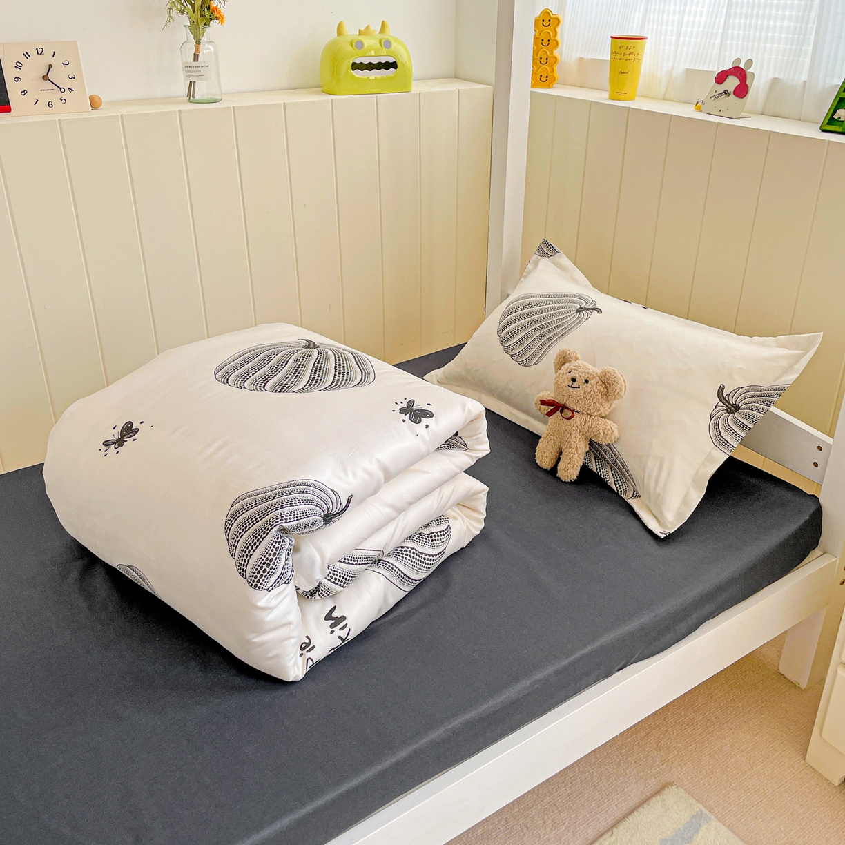 91家纺网 家纺一手货源 找家纺 楠沐家纺 2025新款芦荟棉印花学生宿舍上下铺四件套三件套 南得遇见