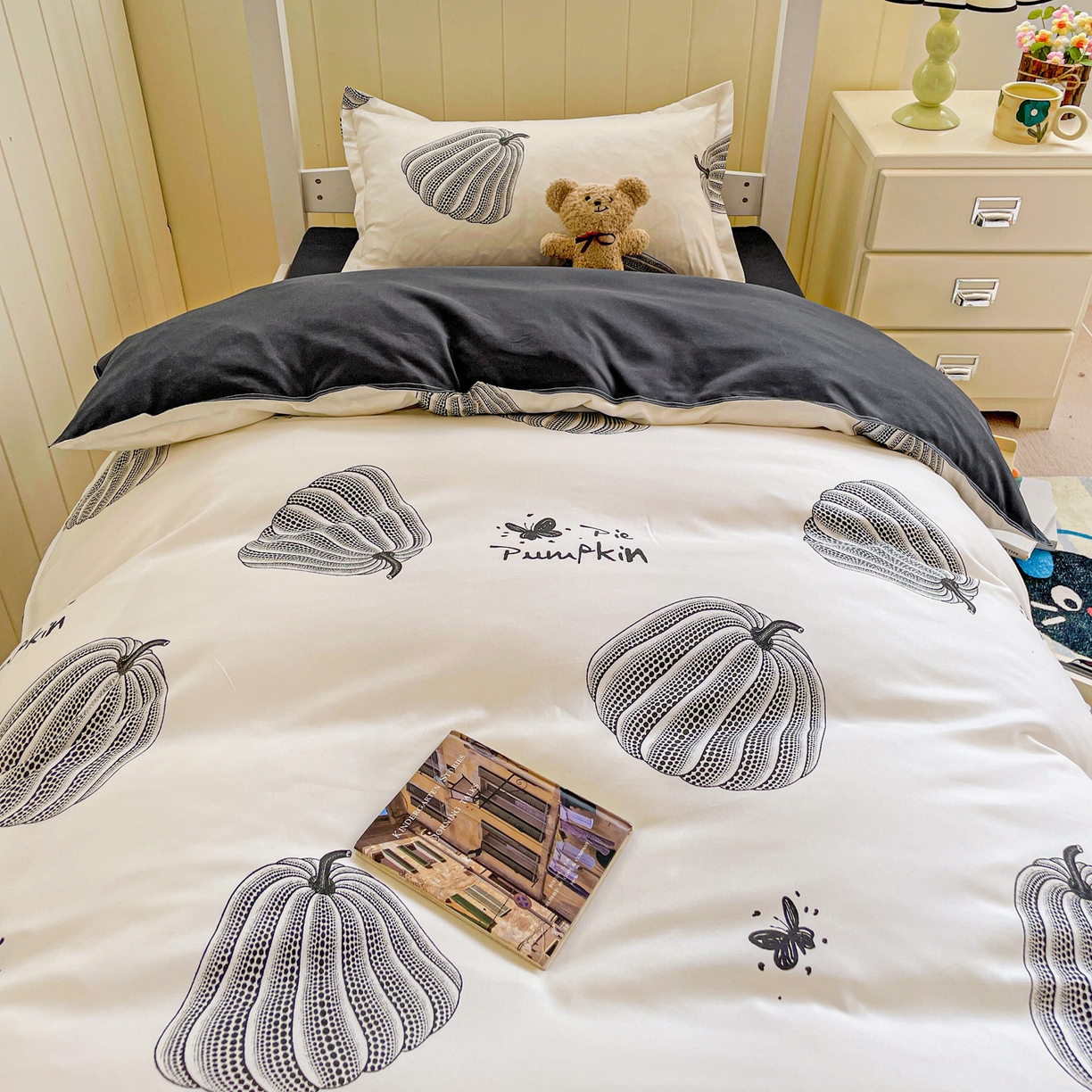 91家纺网 家纺一手货源 找家纺 楠沐家纺 2025新款芦荟棉印花学生宿舍上下铺四件套三件套 南得遇见