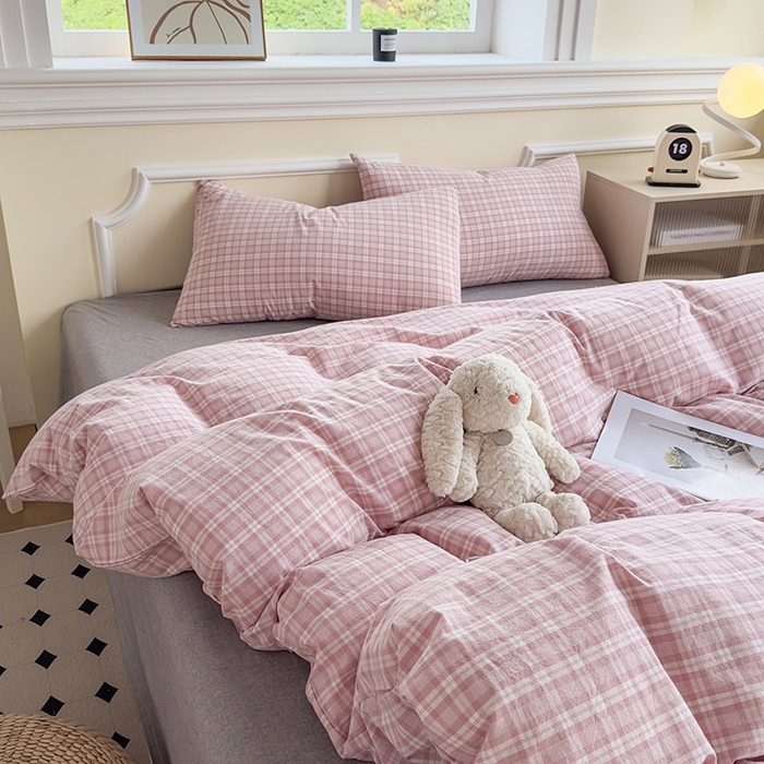 91家纺网 家纺一手货源 找家纺 （总）菡宝 【不断货 预留5公分缩水】a类母婴级纯棉被罩全棉色织水洗棉被套单件 支持定制定做尺寸