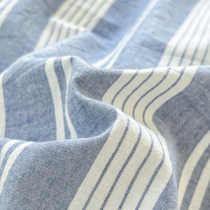 91家纺网 家纺一手货源 找家纺 菡宝 【不断货 预留5公分缩水】a类母婴级纯棉被罩全棉色织水洗棉被套单件 支持定制定做尺寸 赫本-海盐蓝