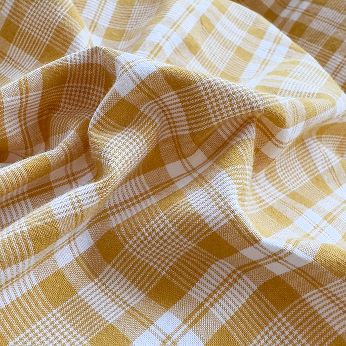 91家纺网 家纺一手货源 找家纺 菡宝 【不断货 预留5公分缩水】a类母婴级纯棉被罩全棉色织水洗棉被套单件 支持定制定做尺寸 黄格调