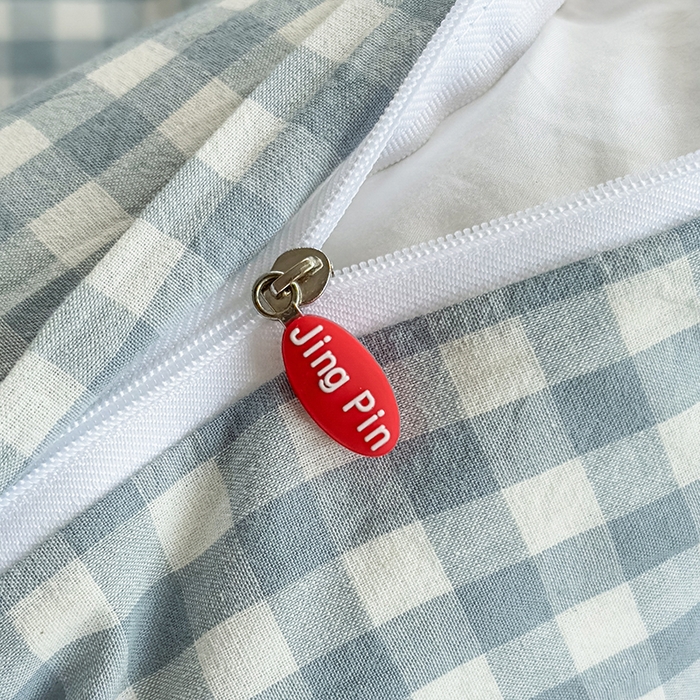 91家纺网 家纺一手货源 找家纺 菡宝 【不断货 预留5公分缩水】a类母婴级纯棉被罩全棉色织水洗棉被套单件 支持定制定做尺寸 蓝小格