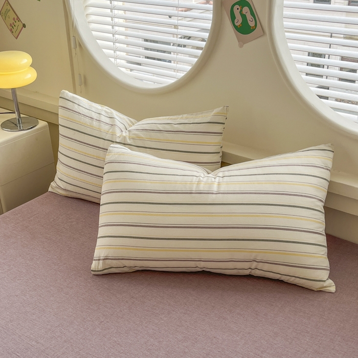 91家纺网 家纺一手货源 找家纺 菡宝 【不断货 预留5公分缩水】a类母婴级纯棉被罩全棉色织水洗棉被套单件 支持定制定做尺寸 且乐-紫青年