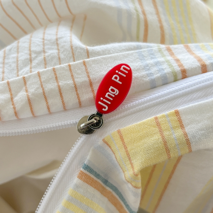 91家纺网 家纺一手货源 找家纺 菡宝 【不断货 预留5公分缩水】a类母婴级纯棉被罩全棉色织水洗棉被套单件 支持定制定做尺寸 夏沫-可可绿