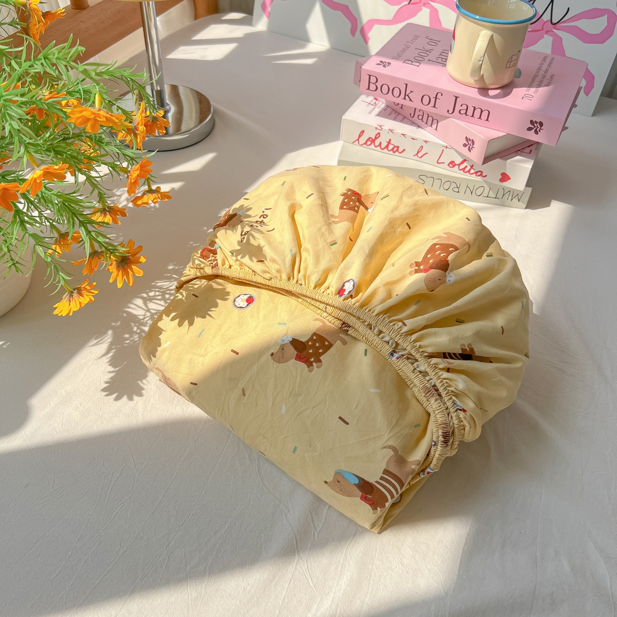 91家纺网 家纺一手货源 找家纺 （总）韩巢家纺 2025新款超柔水洗棉印花床笠床笠单件单床笠学生宿舍专用热销款防滑床套