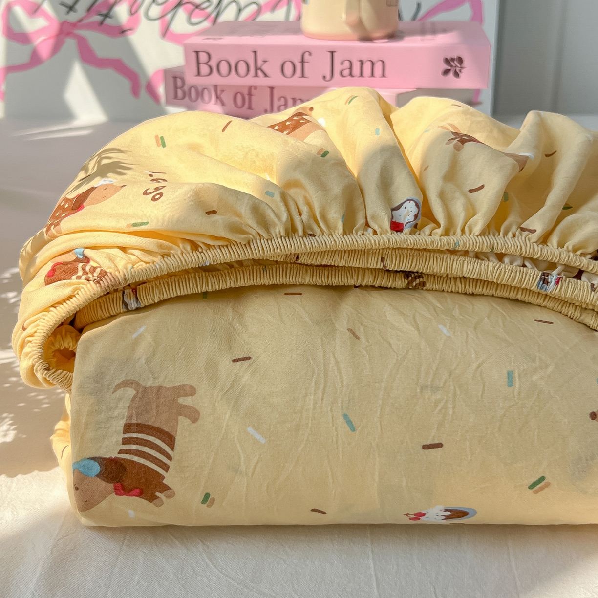 91家纺网 家纺一手货源 找家纺 （总）韩巢家纺 2025新款超柔水洗棉印花床笠床笠单件单床笠学生宿舍专用热销款防滑床套