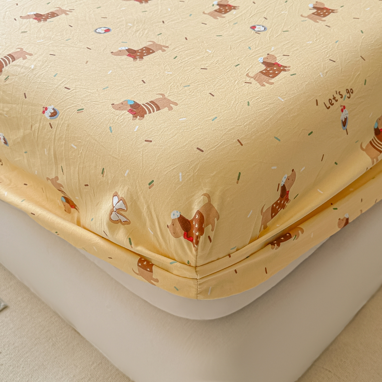 91家纺网 家纺一手货源 找家纺 （总）韩巢家纺 2025新款超柔水洗棉印花床笠床笠单件单床笠学生宿舍专用热销款防滑床套