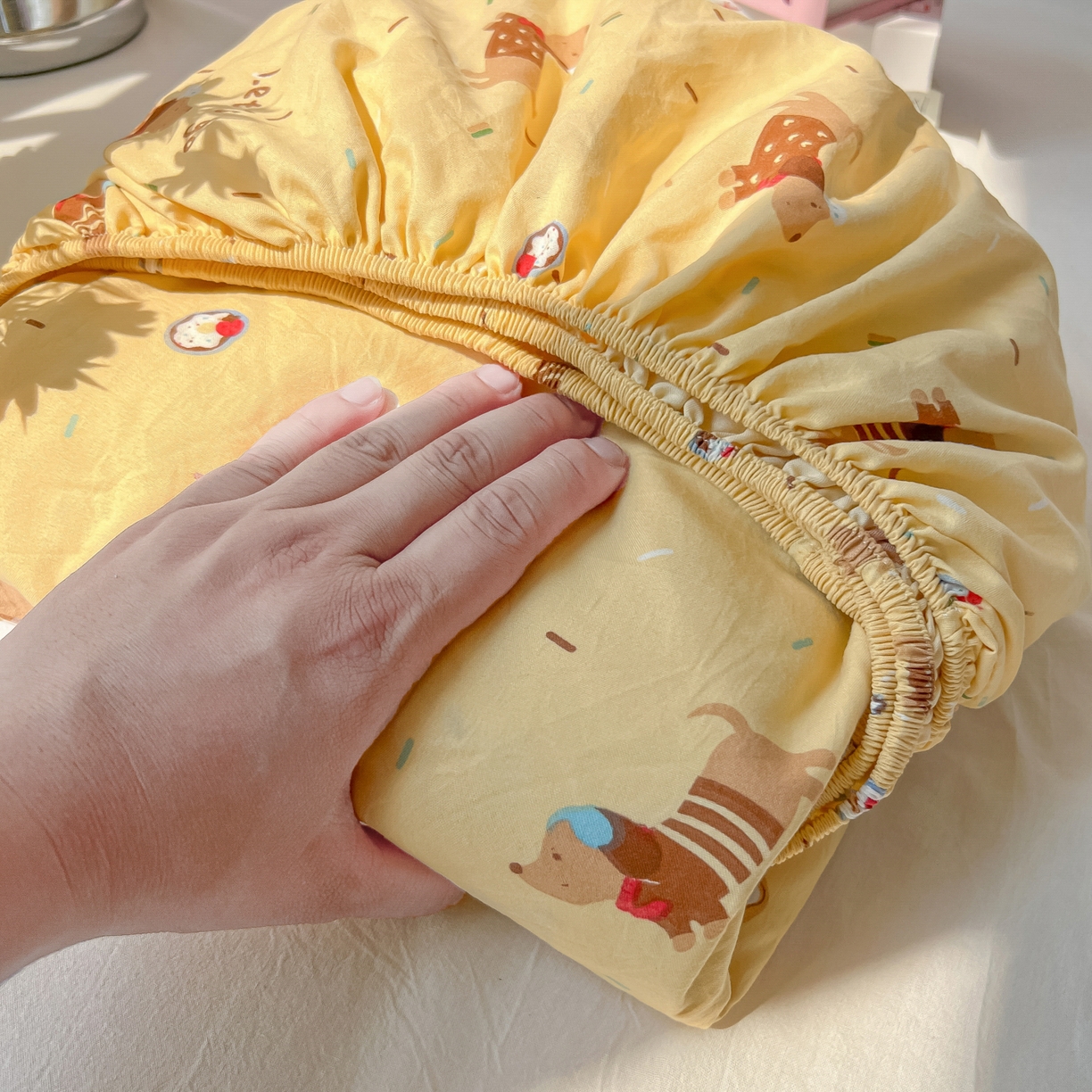 91家纺网 家纺一手货源 找家纺 （总）韩巢家纺 2025新款超柔水洗棉印花床笠床笠单件单床笠学生宿舍专用热销款防滑床套