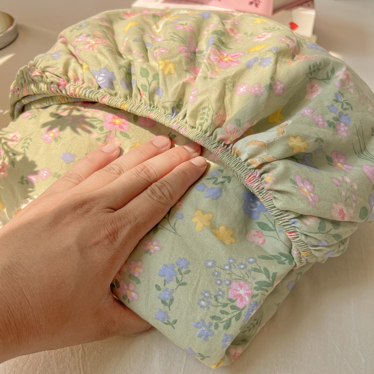 91家纺网 家纺一手货源 找家纺 （总）韩巢家纺 2025新款超柔水洗棉印花床笠床笠单件单床笠学生宿舍专用热销款防滑床套