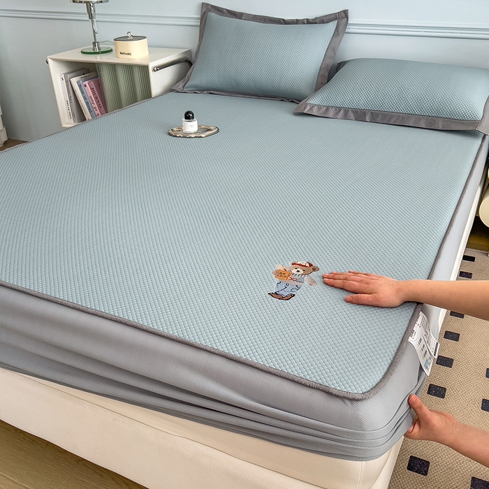 91家纺网 家纺一手货源 找家纺 （总）莱家富 2025新款乙纶冰豆豆凉席冰丝席-多比来了