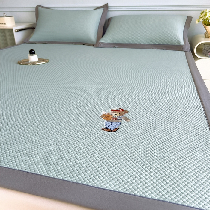 莱家富 2025新款乙纶冰豆豆凉席冰丝席-多比来了 多比来了-湖蓝床席