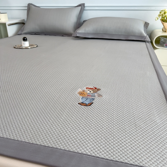 莱家富 2025新款乙纶冰豆豆凉席冰丝席-多比来了 多比来了-太空灰床席