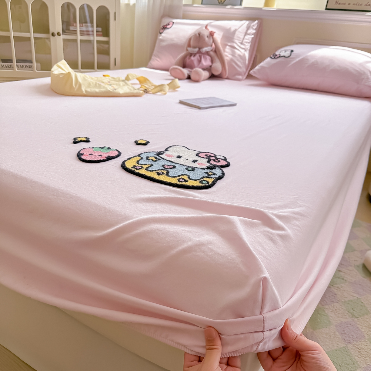 （总）盼季家纺 2025新款水洗棉毛巾绣床笠系列（提供买家秀）