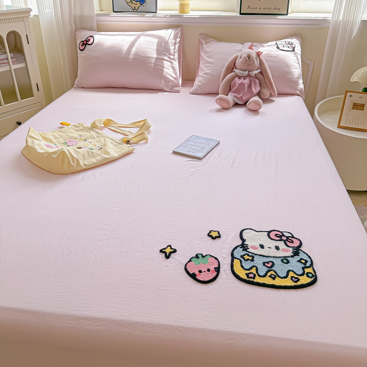 91家纺网 家纺一手货源 找家纺 （总）盼季家纺 2025新款水洗棉毛巾绣床笠系列（提供买家秀）