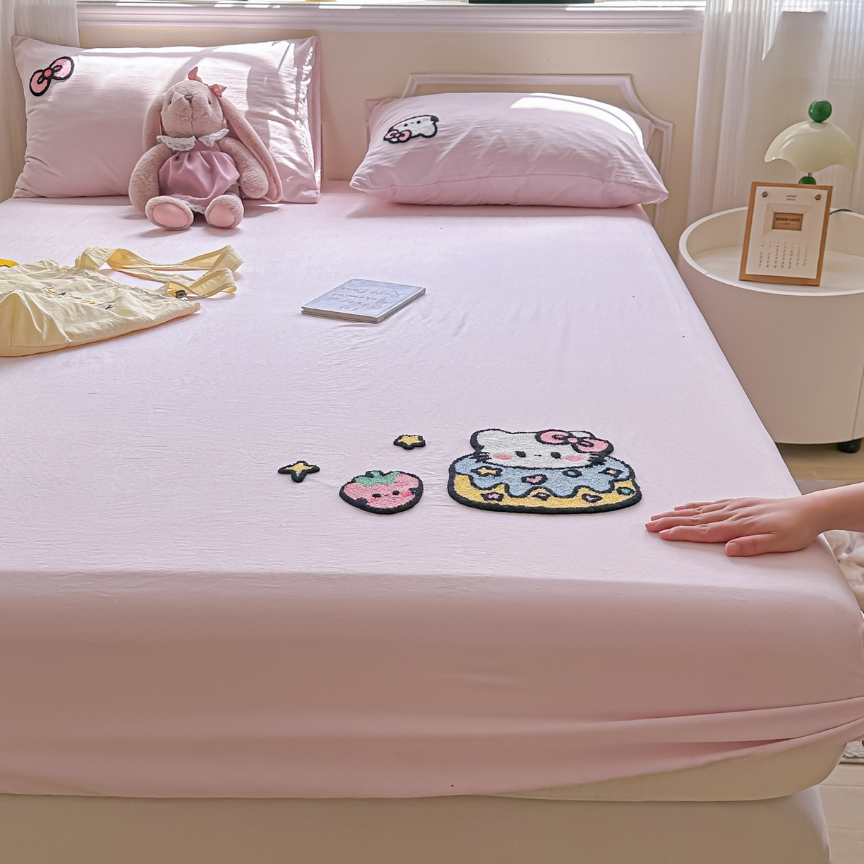 91家纺网 家纺一手货源 找家纺 （总）盼季家纺 2025新款水洗棉毛巾绣床笠系列（提供买家秀）