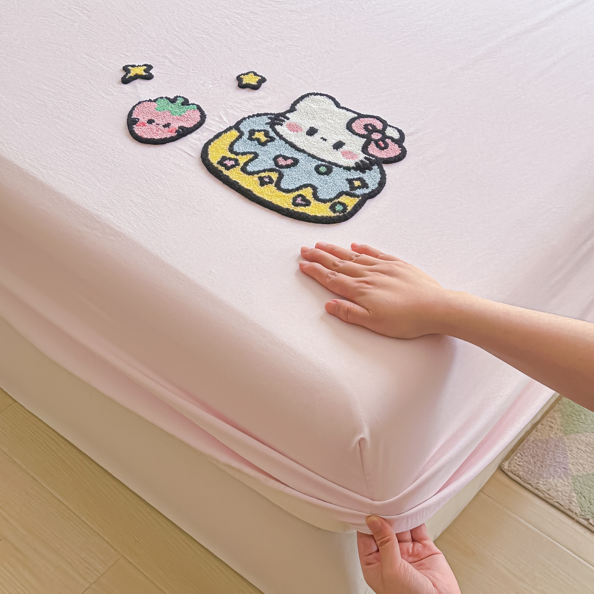 91家纺网 家纺一手货源 找家纺 （总）盼季家纺 2025新款水洗棉毛巾绣床笠系列（提供买家秀）