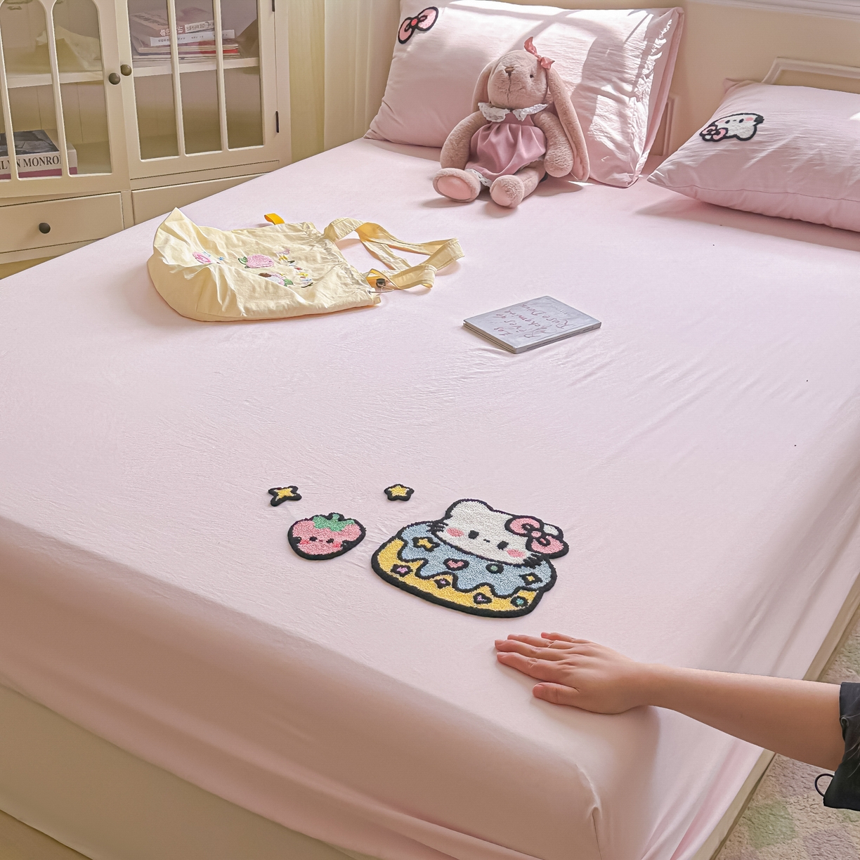 91家纺网 家纺一手货源 找家纺 （总）盼季家纺 2025新款水洗棉毛巾绣床笠系列（提供买家秀）