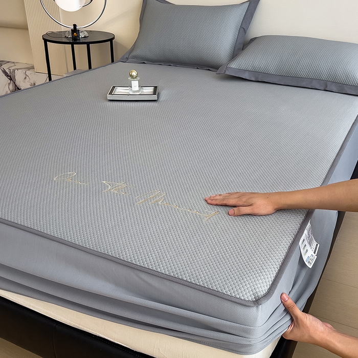 91家纺网 家纺一手货源 找家纺 （总）莱家富 2025新款A类9D乙纶冰豆豆凉席冰丝席-万丽和