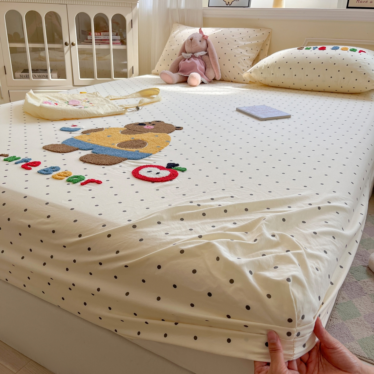 91家纺网 家纺一手货源 找家纺 （总）盼季家纺 2025新款水洗棉毛巾绣床笠系列（提供买家秀）