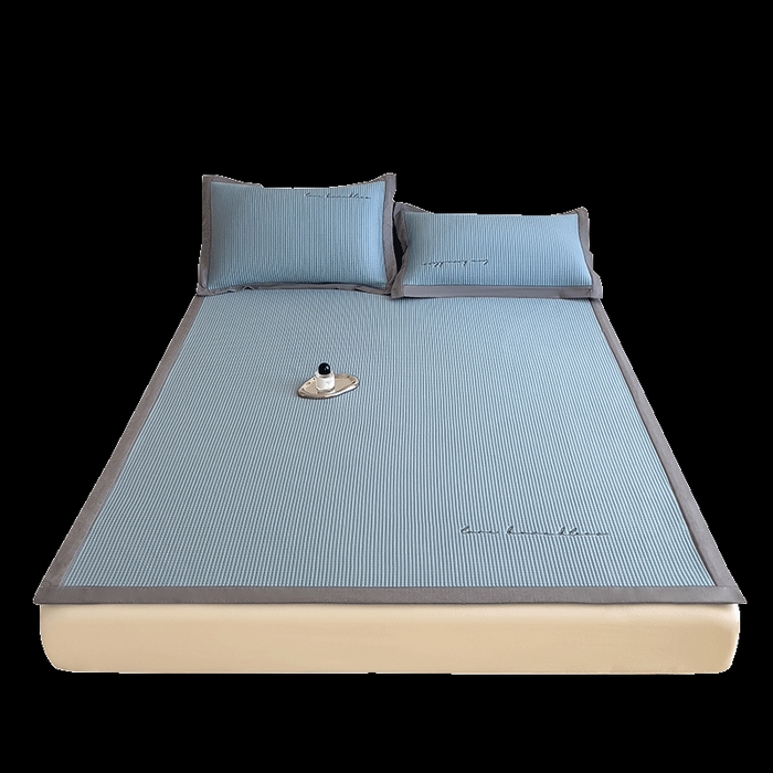 91家纺网 家纺一手货源 找家纺 （总）莱家富 2025新款A类9D乙纶冰豆豆凉席冰丝席-暮野