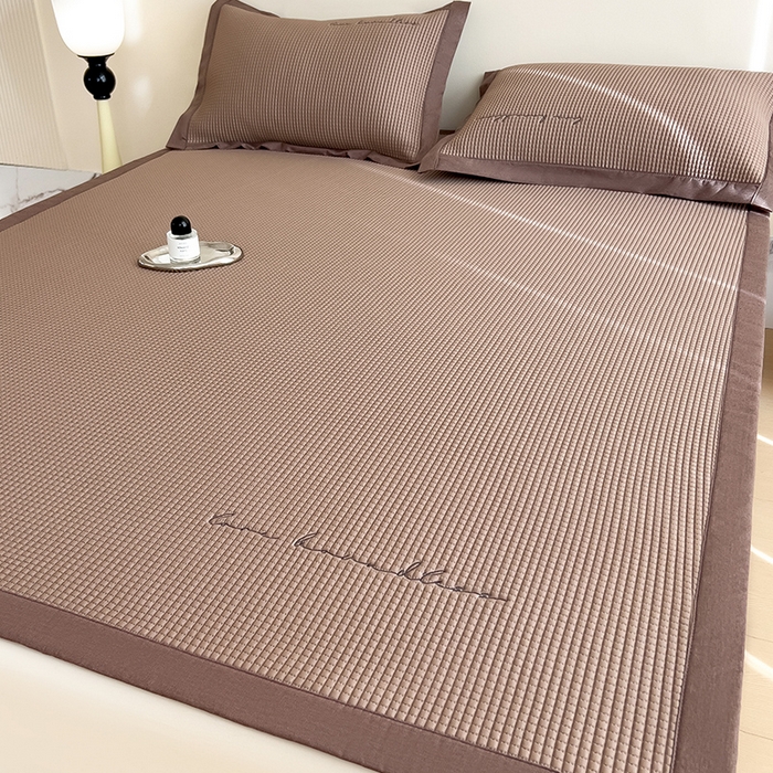 91家纺网 家纺一手货源 找家纺 （总）莱家富 2025新款A类9D乙纶冰豆豆凉席冰丝席-暮野