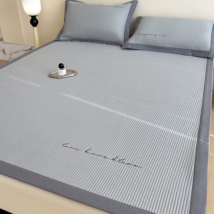 莱家富 2025新款A类9D乙纶冰豆豆凉席冰丝席-暮野 暮野-优雅灰-床席款