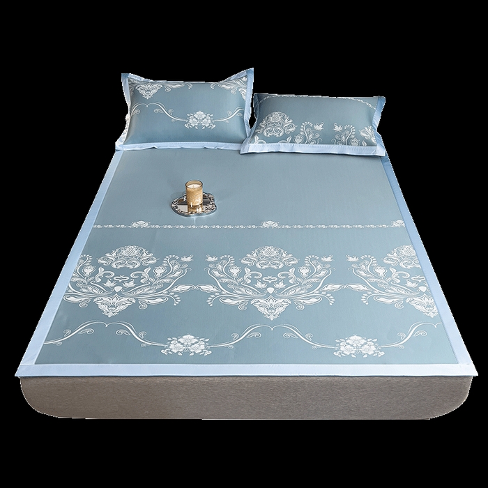 91家纺网 家纺一手货源 找家纺 （总）莱家富 2025新款A类乙纶凉席冰丝席-晓春烂漫